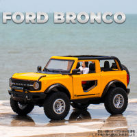1:32 Ford Bronco Lima SUV Alloy Diecasts &amp; Toy Vehicles Metal Toy Car Model Sound And Light Pull Back Collection Kids Toy Gift