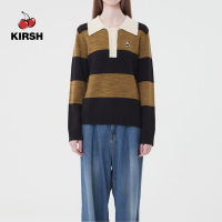 [KIRSH] UNI SMALL CHERRY POLO RUGBY KNIT |22AW |