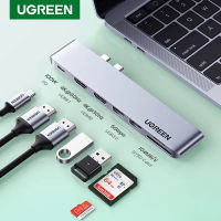 UGREEN USB Type C HUB Dual USB-C HDMI RJ45 USB PD 3.0 SD สำหรับ Pro Air Adapter Thunderbolt 3 Dock USB C 3.1 Type-C HUB