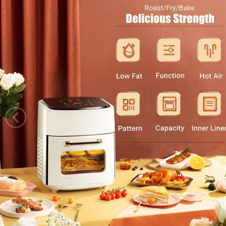 1400W Multi Electric Air Fryer Oven 15L Rotisserie Dehydrator Without