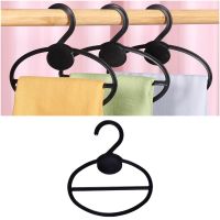 ✐ 20pcs Oval Scarf Shawl Tie Holder Circle Shape Coat Hanger Multifunctional Clothes Display Slots Holder Organizer Space Saving