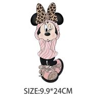 Disney แผ่นแปะสติ๊กเกอร์ไวนิลลายมินนี่และเดซี่สำหรับเสื้อผ้าเด็กผู้หญิงเสื้อยืดแบบ DIY สำหรับปะติดของขวัญแบบรีดติดด้วยความร้อน