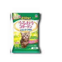 จอยเพ็ท ผ้าเช็ดทำความสะอาดสำหรับแมว JOYPET SHAMPOO TOWEL FOR CAT 1ห่อบรรจุ 25แผ่น ขนาด 30x20  ซม.