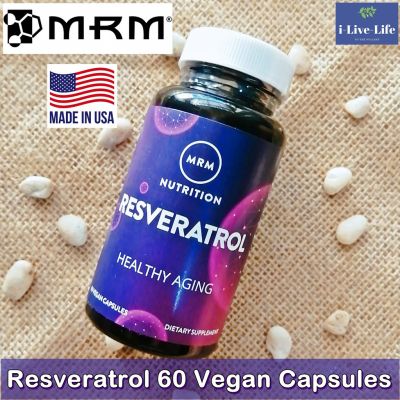 สารสกัดจากไวน์แดง Resveratrol 60 Vegan Capsules - MRM