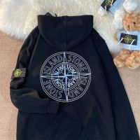 【Lowest price】Stone Island  American Style High Street Pullover Hooded  for Men and Women Loose Lovers