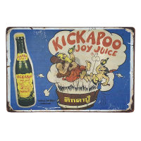 ป้ายสังกะสีวินเทจ คิกคาปู้ Kickapoo Joy Juice, ขนาด 20x30 ซม