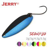 Jerry Scorpio 3g 4.5g Casting Area Stream Trout Fishing Spoons Lures Baits Metal Single Hook Ultralight Pesca Spinnerbait