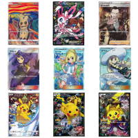 อะนิเมะ Pokemon Card PTCG DIY Acerola Lillie Pikachu Greninja Groudon Kyogre Mewtwo งานอดิเรกของสะสมเกมอะนิเมะการ์ดของขวัญของเล่น