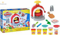 Play-Doh Kitchen Creations เตาอบพิซซ่า Playset ของเล่นอาหารสำหรับเด็ก3ปีขึ้นไป6กระป๋องประกอบไปด้วย8อุปกรณ์เสริมปลอดสารพิษ