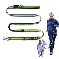 Adjustable Nylon Pet Dog Leashes Waist Traction Rope Leads for Running Free Hands Rope Retractable Chain for Small Large Dogs