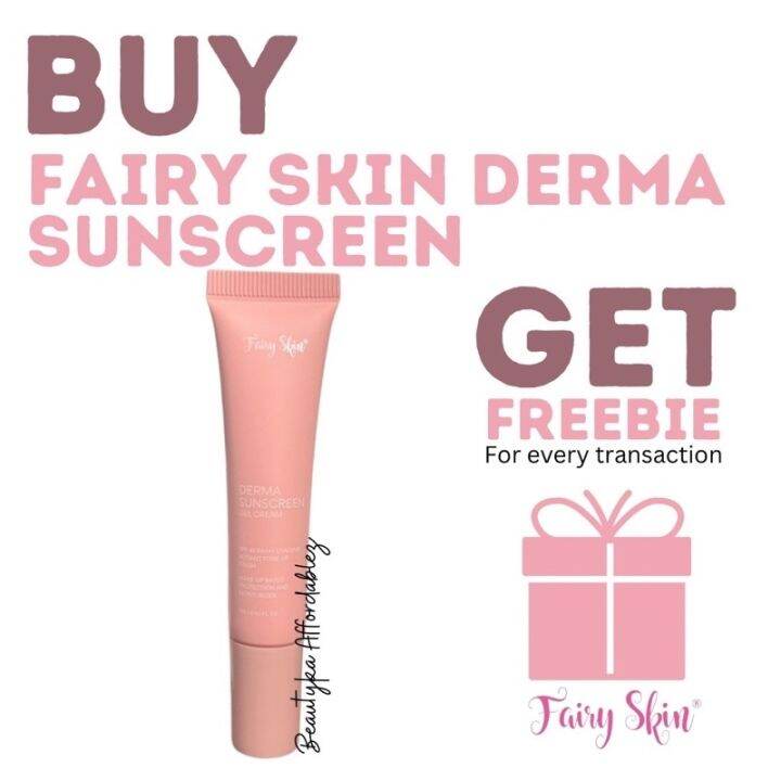Legit ORIGINAL Fairy Skin Derma Facial SUNSCREEN Gel Cream 15g SPF45