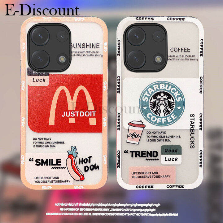 เคสโทรศัพท์ใหม่สำหรับ-infinix-note-30i-30-pro-เคสลายการ์ตูนแฮมเบอร์เกอร์กาแฟนิ่ม-tpu-แฟชั่นกันกระแทกโปร่งใสสำหรับ-infinix-note-30-pro