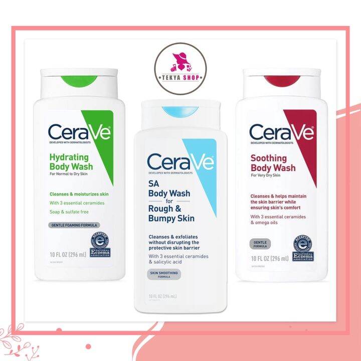 CeraVe Body Wash SA, Hydrating and Soothing, 296 ml Lazada PH