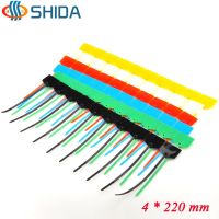 100PCS 4*220MM Nylon Zip Ties Plastic Cable Ties Cable Label Mark Tag for Computer Wire Management Cable Management