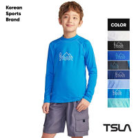 [NEW COLLECTION] [TSLA KIDS] Boys UPF 50+ Rash Guard Long Sleeve UV Sun Proctection Water Swim Shirts Surf Swimwear Swimsuit Top I ด็กผู้ชาย I ชุดว่ายน้ำ I กางเกงว่ายน้ำ I Summer Collection (TM-BSR13)