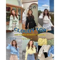 zhouyiping ?Cloudy top? - เสื้อปาดไหล่ (LIMITED FABRICS ลายผ้าเฉพาะตัว ไม่ซ้ำกันเลย)