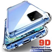 Luxury Shockproof Clear Case For Samsung Galaxy S21 S20 FE S22 S23 Ultra S10 S9 Plus Note 20 10 9 A53 A52 A12 A13 Silicone Cover