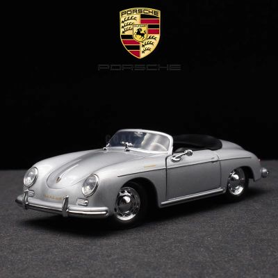 WELLY 1:24 Porsche 356A Speedster Alloy Car Diecasts & Toy Vehicles Car Model Miniature Scale Model Car Toys For Children