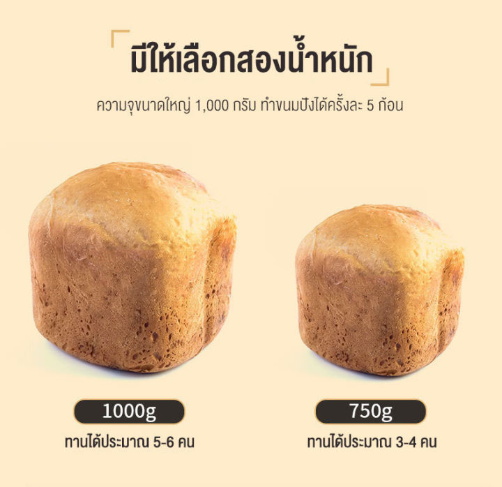 เครื่องทำขนมปัง-bread-maker-เครื่องทำอาหารเช้าอัจฉะริยะ-เครื่องทำขนมปังอเนกประสงค์-เครื่องทำขนมปังสำหรับใช้ภายในบ้าน-นวดอัตโนมัติ-โรยอัตโนมัติ-เครื่องหมักเส้นแป้ง-เครื่องทำหมั่นโถว-เนื้อฝอย-โยเกิร์ต-เ