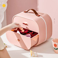 Hair Accessories Storage Box Girl Baby Rubber Band Headdress Desktop Finishing Storage with Handle Childrens Cute Jewelry Case