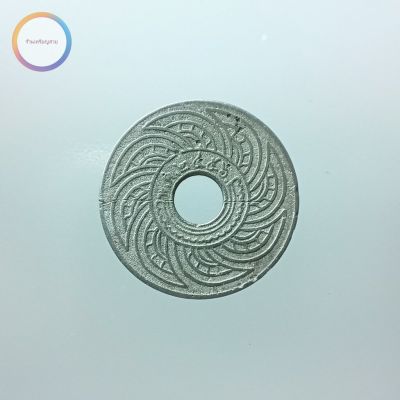 เหรียญ 10 สตางค์รู นิกเกิล ตราอุณาโลม-พระแสงจักร รัชกาลที่ 6 พ.ศ.2456 #2