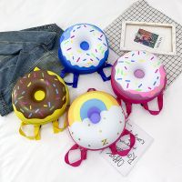 COD Ready Stock Children Backpacks Toddler Girl Boy Preschool Bag Donut Pattern Kids School Travel Lunch Bags