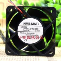 NMB 6ซม. 12V0.58A 6038 2415KL-04W-B40 2-Wire Switch Server พัดลมระบายความร้อน