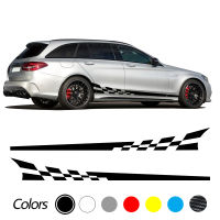 Car Side Sticker Body Racing Big Decal for Mercedes Benz C Class W205 W204 W203 C180 C200 C250 C300 C400 C63 Coupe Edition 1 AMG