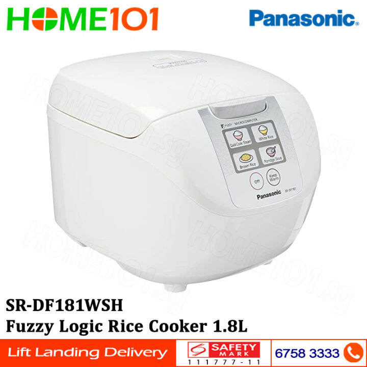 Panasonic Fuzzy Logic Rice Cooker 1.8Litres SRDF181WSH Lazada Singapore