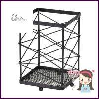 ที่ใส่อุปกรณ์ 1 ช่องเหลี่ยม SPIRAL ZL029 สีดำSQUARE KITCHEN UTENSIL HOLDER KECH SPIRAL ZL029 BLACK **มีบริการชำระเงินปลายทาง**