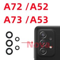 5pcs/set Camera Glass Lens For Samsung Galaxy A72 A52 A73 A53 With Adhesive Sticker Cellphone Replacement Part