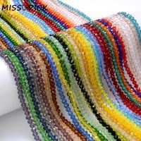 68 170Pcs 1/2/3/4/6/8/10mm Faceted Crystal Glass Beads Flat Loose Spacer Beads For Jewelry Making Bracelet Necklace Accessories