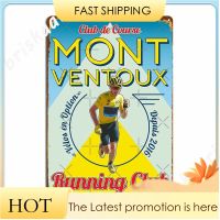 คริส Froome Mont Ventoux วิ่งคลับโลหะแผ่นป้ายโปสเตอร์งานปาร์ตี้ที่กำหนดเองดีบุกโลโก้โปสเตอร์ 20 * 30 ซม