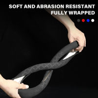 SEAMETAL Suede Car Steering Wheel Cover 38cm Universal Fur Steer Wheel Protector Anti Slip Covers for O Type Car Steering Wheel