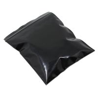 200Pcs Mini Sizes Black Plastic Package Bag Resealable Zipper Bags Grocery Crafts Storage Bags Home Mini Item Pouch Dust Proof