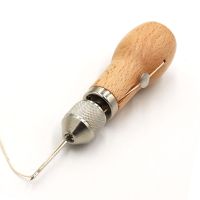 DIY Hand Awl Tool Sewing Machine Waxed Thread for Leather Craft Edge Stitching Belt Strips Shoemaker Leather stitching tool