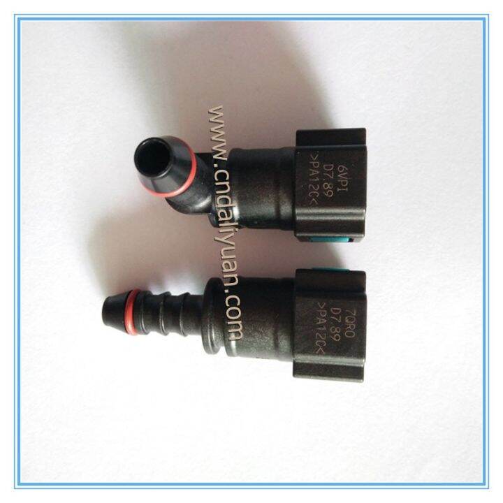 ๑-original-7-89mm-id6-auto-fuel-line-quick-connector-180degree-5-16-female-fuel-pipe-fitting-gasoline-quick-connector-2pcs-a-lot