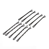 10-20Pcs 5-6cm Bobby Pins Invisible Black Wavy Grips Hairstyle Hairpins Women Salon Barrette Straight Hair Clips Styling Tool