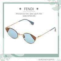 แว่นกันแดด FENDI รุ่น FF0342/S CUT-EYE : QWU SIZE 51 MM. (GOLD MTAZURE)