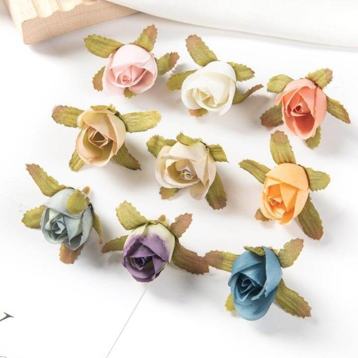 100pcs-2cm-mini-artificial-flowers-scrapbook-christmas-wedding-party-wreath-silk-rose-home-decor-bridal-accessories-clearance