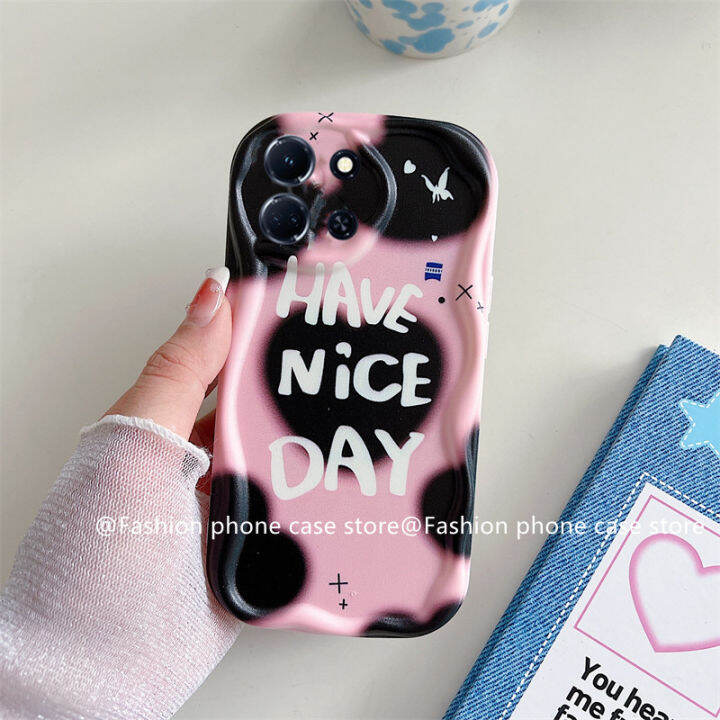 เคส-phone-case-infinix-note30-4g-5g-hot-30i-hot30-play-infinix-smart7-x6515-tecno-spark-go-2023-สีน้ำกราฟฟิตีมาการอนสีชมพูเคสโทรศัพท์เลนส์ฝาหลังซิลิโคนนิ่มป้องกันการตก