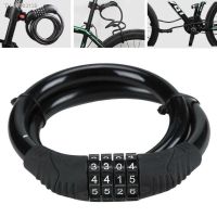 ✇ Mountain Bike Bicycle Lock Electric Stainless Steel Password Fixed Portable Anti-Theft Steel Wire Chain Lock Cable Chain