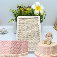 Knitted Wool Silicone Mold Resin Kitchen Baking Tool DIY Cake Chocolate Fondant Moulds Pastry Dessert Lace Decoration Supplies Bread Cake  Cookie Acce