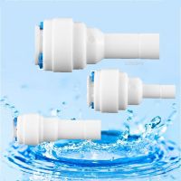 【cw】 RO Plastic Pipe Fitting Straight 1/4 quot; 3/8 quot; Hose Connection Stem Coupling Reverse Osmosis Aquarium System 【hot】