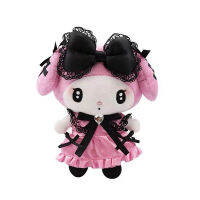 ของแท้ Sanrio 14เซนติเมตรพวงกุญแจ Kuromi ลูกไม้สีเข้มแม่บ้าน Melody ตุ๊กตาตุ๊กตาจี้ของเล่นยัดไส้สัตว์ Plushies สำหรับสาวของขวัญ