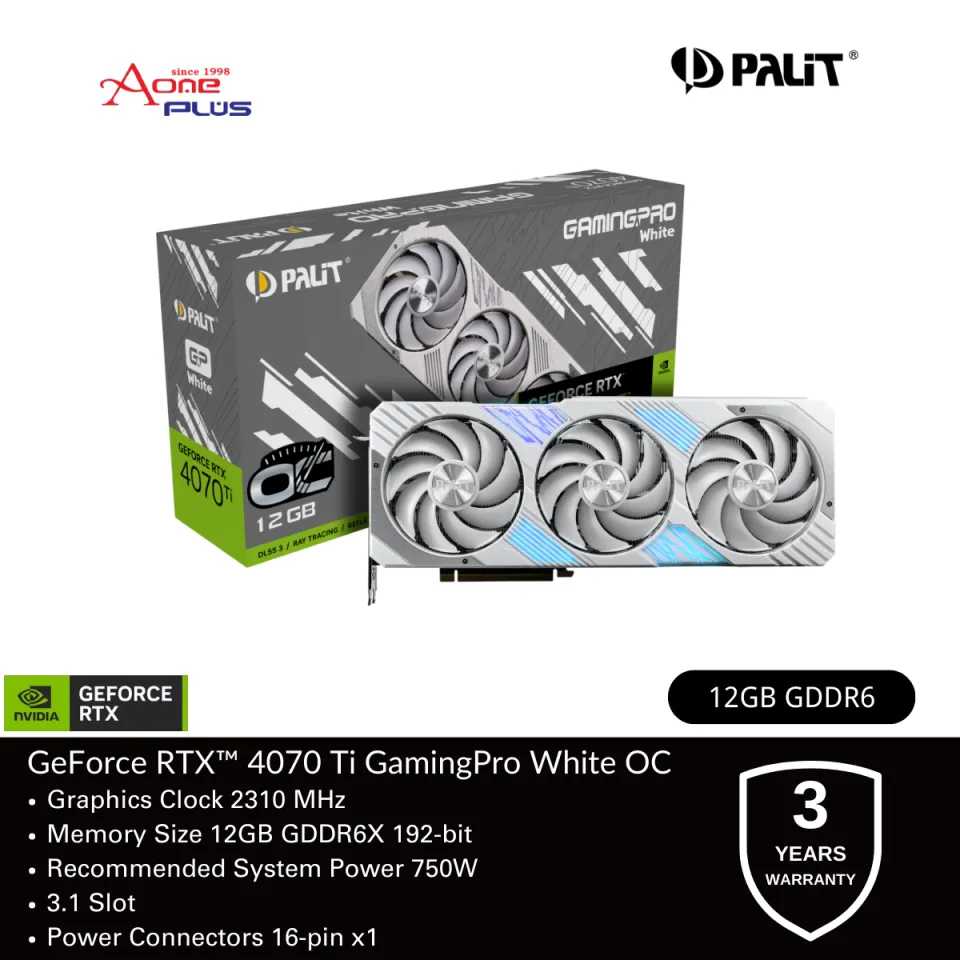 Palit Products - GeForce RTX™ 4070 Ti GamingPro White OC 