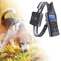 Rechargeable Electronic Dog Training Collar 800m Waterproof Stop Barking LCD Display Remote Control For Shock Vibration Sound