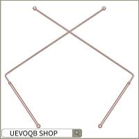 UEVOQB SHOP 2PCS ทองแดงบริสุทธิ์ อุปกรณ์ล่าสัตว์ผี ทองแดง99.9% ล่าผี สินค้าที่ถูกฝัง Dowsing rods การล่าผี