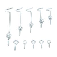 ❦ 10Pcs Metal Cabin Hook Eye Latch Lock Gate Door Swivel Sliding Barn Window Door Hook with Mounting Screws 1.5/2/2/2.5/3/4 Inches