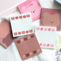 50 Sheets Cute Strawberry bear Memo Pad Message Notes Decorative Notepad Note paper Memo Korean Stationery Office Supplies